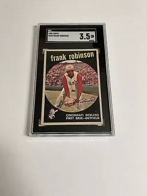 1959 Topps #435 Frank Robinson Redlegs Sgc 3.5 Vg+ • $41