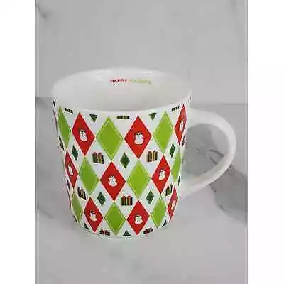 Starbucks Barista 2003 Holiday Snowman 16 Oz Coffee Mug Green Red Vintage • $25