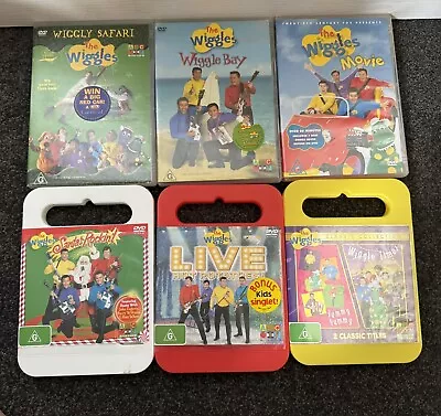 The Wiggles “Originals” Bulk Lot - 6x DVDs Wiggly Safari Wiggle Bay + More • $29.95