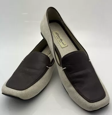 Eddie Bauer Women's Natural Fiber Leather Lined Loafers Size 67 Item # 20-0512 • $16.45