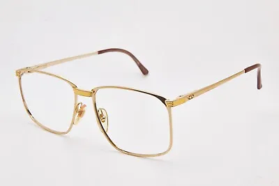 $117.70 • Buy CHRISTIAN DIOR 2728 58-17 140 Gold Metal Frame Vintage Eyewear Eyeglasses Man