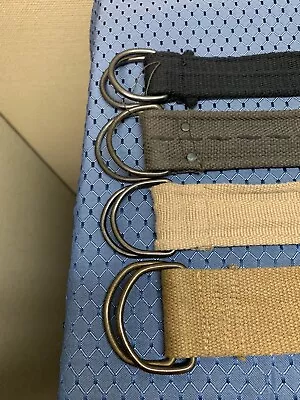 Canvas Belts With Double D Ring For Men Or Women Military Style Belt • $13