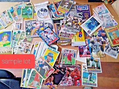 100 Card LOT VINTAGE SPORT OLD PACKS & Singles  INSERT ROOKIE HOF JORDAN READ • $18.75