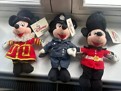 3 X Disney Plush Toys Mickey Mouse Rare Guard Police  • £19.99