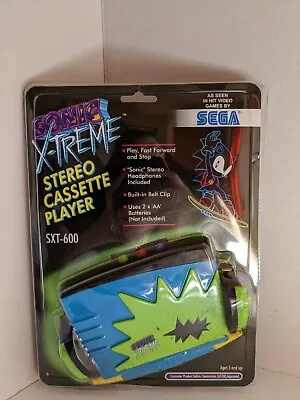 Vintage Sonic X-Treme Stereo Cassette Player Promo For UNRELEASED Sega Game NOS • $450