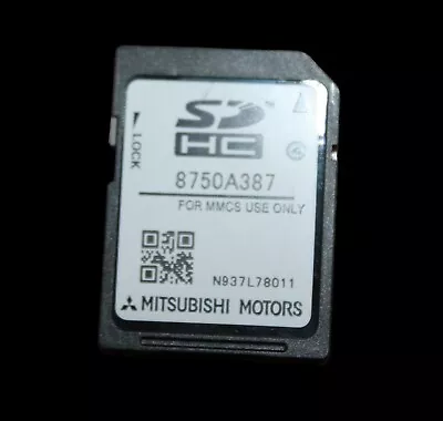 Mitsubishi Navigation Sd Card 8750a387 • $185.25