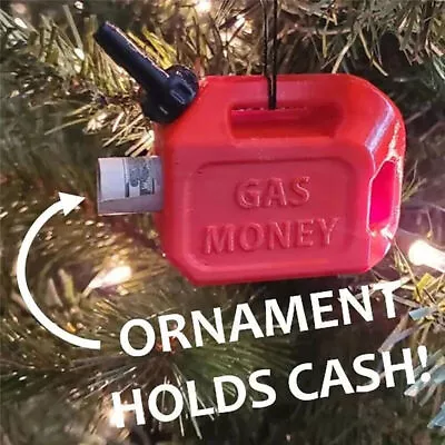 FunnyRed Gas Can MoneyClip Ornament Christmas Tree Hanging Decorations Pendantשᑳ • $10.87