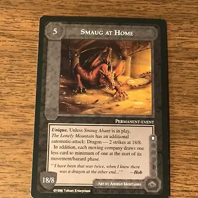 Smaug At Home - The Dragons - Middle Earth CCG - MECCG • $3.99