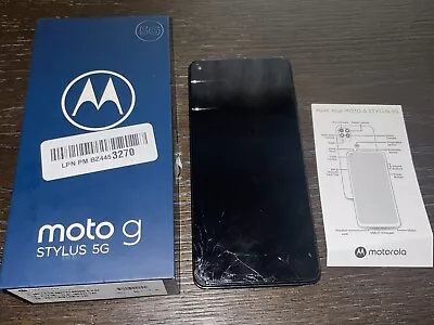 Motorola Moto G Stylus 5G - 4/128GB - Cosmic Emerald - Damaged *READ* PARTS ONLY • $34.99