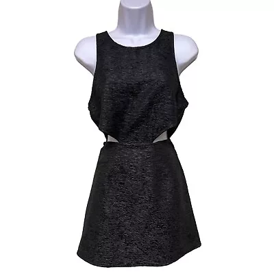 Mink Pink Christie Black Cut Out Mini Sleeveless Dress Party Women's Size Large • $29.99