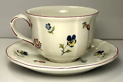 Villeroy & Boch Petite Fleur Cup And Saucer Set 2 3/8  Tall And 3 1/4  Width • $23.99