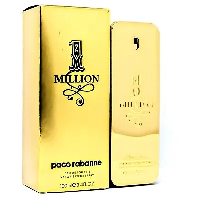 Paco Rabanne 1 Million Men EDT 3.4 Oz Luxurious Spicy Blend New Box • $49.99