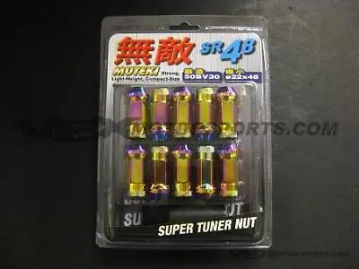 Muteki - SR48 Extended Lug Nuts 12x1.25mm - Neo Chrome • $136.24