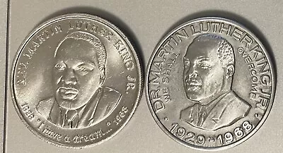 Circa 1968 Martin Luther King Memorial 38-39mm Aluminum Medals Civil Rights • $7