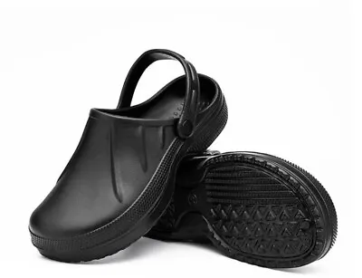 Chefs Kitchen Clogs Dental Catering Hospital Shoes Garden Beach Safety Footwear • £16.99