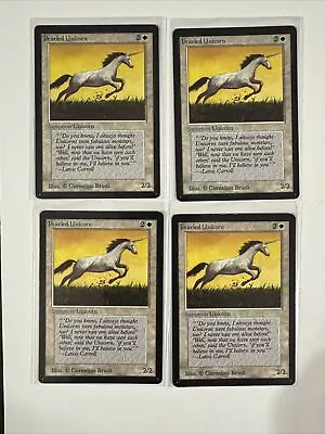 Pearled Unicorn Beta X4 MAGIC THE GATHERING See Pictures For Conditions • $4.95