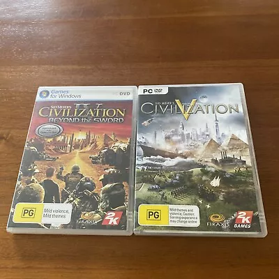 Sid Neuter’s Civilization + Civilization IV Beyond The Sword PC Game Bundle VGC • $14