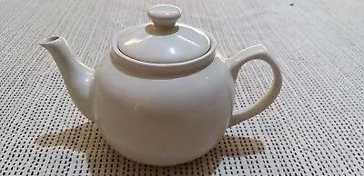Marks And Spencer (M&S) Small Off-White/Cream Stoneware Teapot B • £3.99