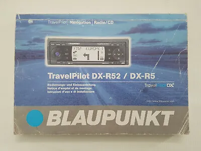 Operating Instructions BLAUPUNKT Radio / CD / Navigation TravelPilot DX-R52 DX-R5 • £8.54