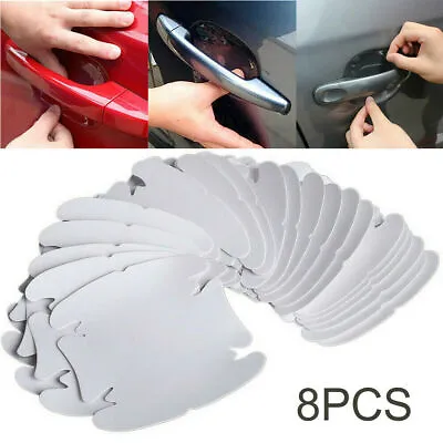 $3.59 • Buy 8x Clear Car Door Handle Scratches Protective Protector Film Invisible Stickers 