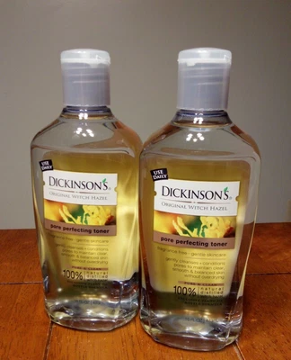 $15.95 • Buy 2 Bottles Dickinson's 16 Oz Natural Witch Hazel Toner Pore Perfecting