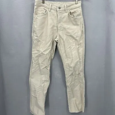 RM Williams Pants Mens 33R Beige Tan Moleskin 5 Pocket Chinos Casual Heavyweight • $35.95