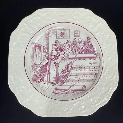 Mottahedeh Metropolitan Opera England Porcelain Plate Barbier De Seville Rossini • $15