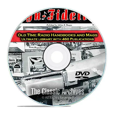 High Fidelity RCA Catalogs Electronics 460 Old Time Radio Magazines DVD E53 • £7.91