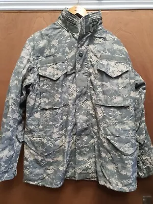£89.99 • Buy Original US M65 Parka ACU Coat Cold Weather Field Combat Jacket Medium Regular 