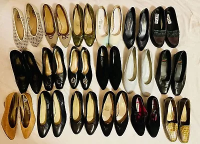 Huge Lot Vintage Womens Shoes Heels Aerosoles Naturalizer Magdesians 60s 70s 80s • $69.99
