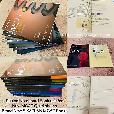 6 Sets Of MCAT Books: Brand New Used (Like New) Free Stuff Included  • $100