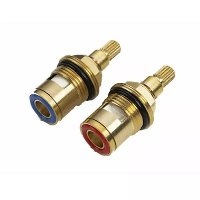 2pcs Replacement Tap Cartridges Disc Valve Mixer Sink 1/2  Spares 20 Spline • £6.89