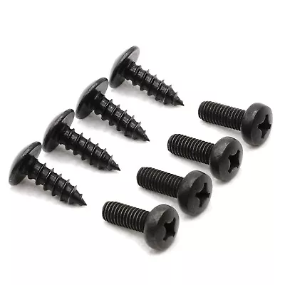 License Plate Screws For Mazda Miata - Stainless Steel - Black (Pack Of 8) • $9.73