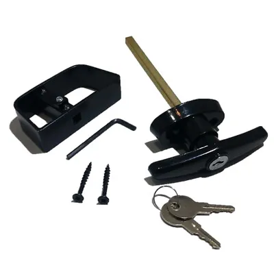 Shed Door T-Handle Lock Kit - Longer 5-1/2  Stem W/ Keys & Tools FREE SHIPPING! • $19.99