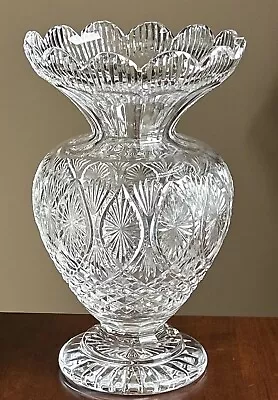 Waterford Crystal Vase 12  Master Cutters Signed Very Heavy • $375