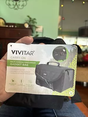 Vivitar Carry On Camcorder Compartment Storage Gadget Bag Padded Water Resistant • $12