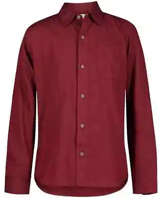 CALVIN KLEIN Big Boys Solid Herringbone Long Sleeve Shirt M (10/12) • £11.87