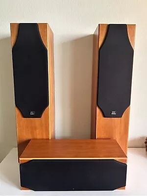 Set Of 3 Monitor Audio 5i Cherry Stand Up Floor + Front Speakers. • $650