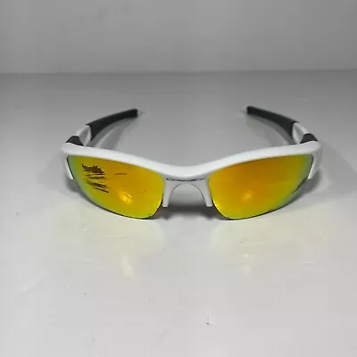 Oakley Flak Jacket Sunglasses White Gray - FRAMES ONLY • $43.38