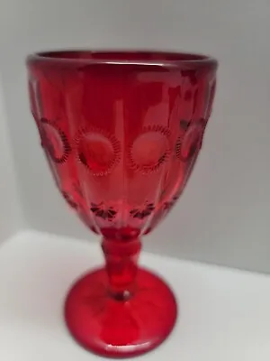LG WRIGHT Moon  And Stars Red Stemmed 3 Oz. Goblets  • $19.98