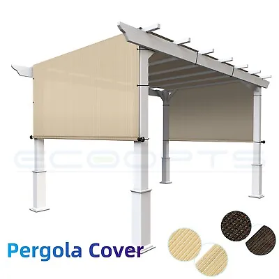 Breathable Pergola Replacement Cover Panel Sun Canopy Shade Cover W/Rod Pocket • $178.98