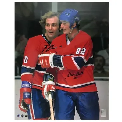 GUY LAFLEUR & STEVE SHUTT Signed Montreal Canadiens 16 X 20 Photo - 79219 • $175.99