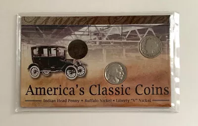 America's Classic Coins - 1902 1c 1936 5c 1902 5c In Presentation Card • $6