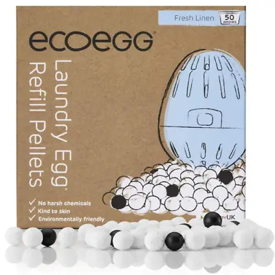 Ecoegg Laundry Egg Refill Pellets 50 Wash Fresh Linen • £4.45