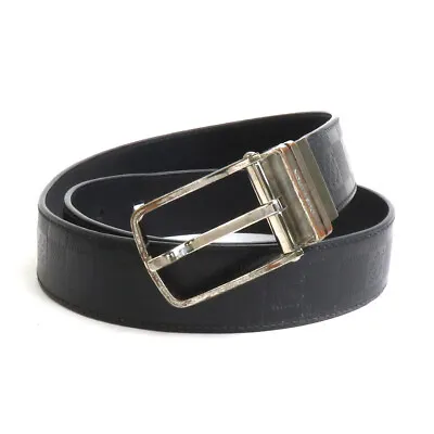 Auth LOUIS VUITTON Damier Infini Ceinture Boston Belt Black/Silver M9674 E56941a • $182