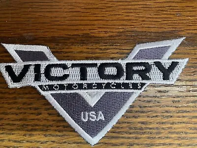 Victory Motorcycle Grey/silver Embroidered 4  Patch • $8