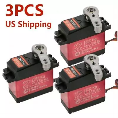 1-3X 25KG Waterproof Digital Servo Metal Gear High Torque &Speed For RC Car Boot • $20.78