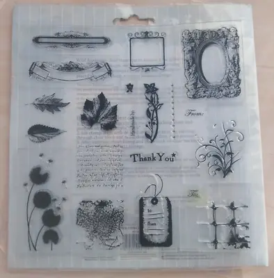 My Minds Eye Wild Asparagus Part Set  Nature Inspired Clear Stamps (17 Stamps) • £3.25