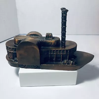 Banthrico Steamboat Paddle Wheeler Brass Bank • $24.95