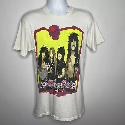 Vintage 1989 Motley Crue Fans Are The Best Dr Feelgood White T-shirt Size L • $208.60